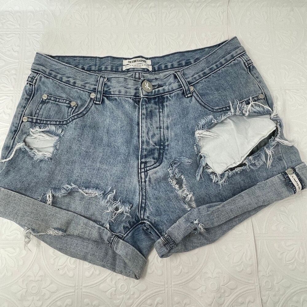 One Teaspoon Denim Shorts Sz 27
